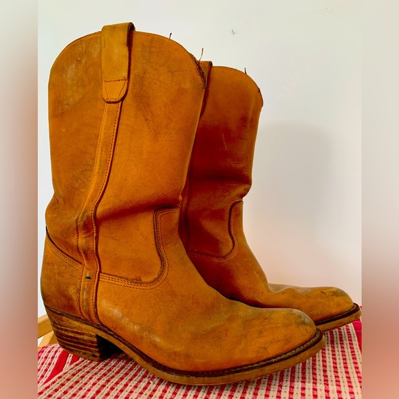 Vintage Cowhide Boots - Picture 1 of 3